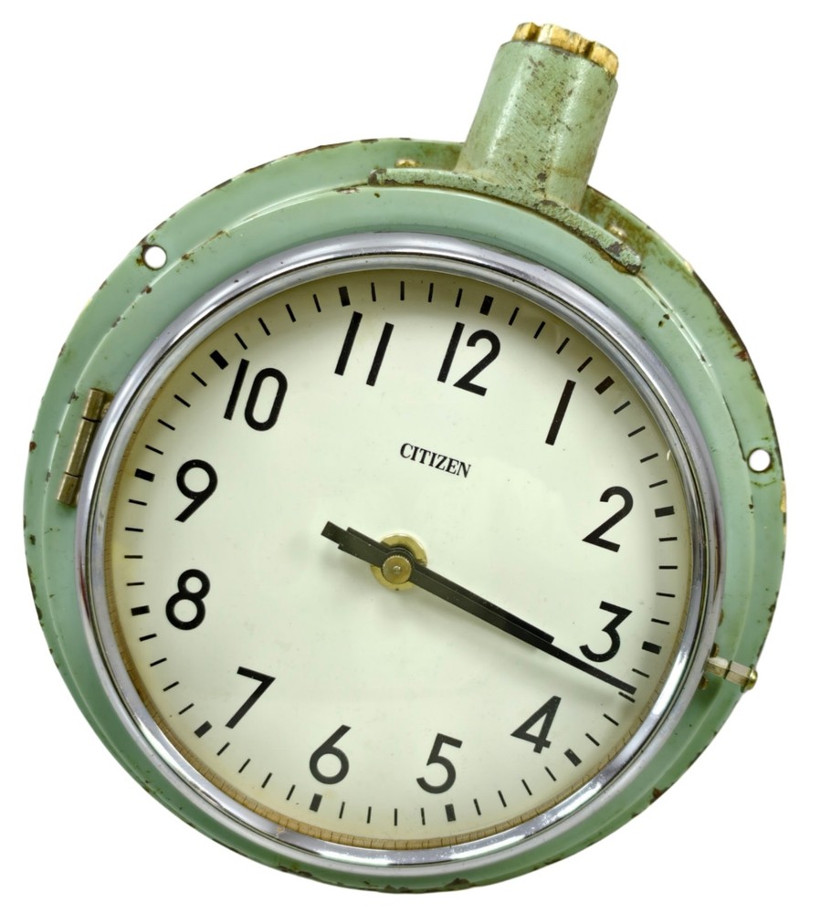 TIC Citizen Slave Clock Chrome Marine Master system Series 24VDC