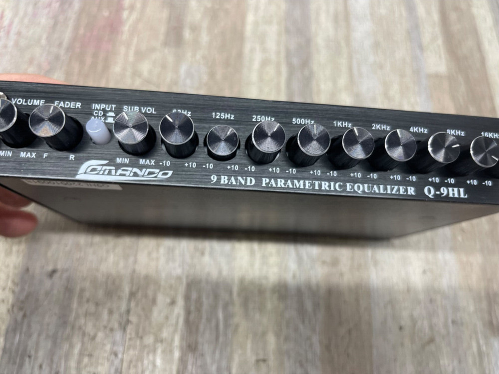 Comando Audio Q-9HL | 9 Band PARAMETRIC Equalizer NO CABLE. FREE SHIPPING