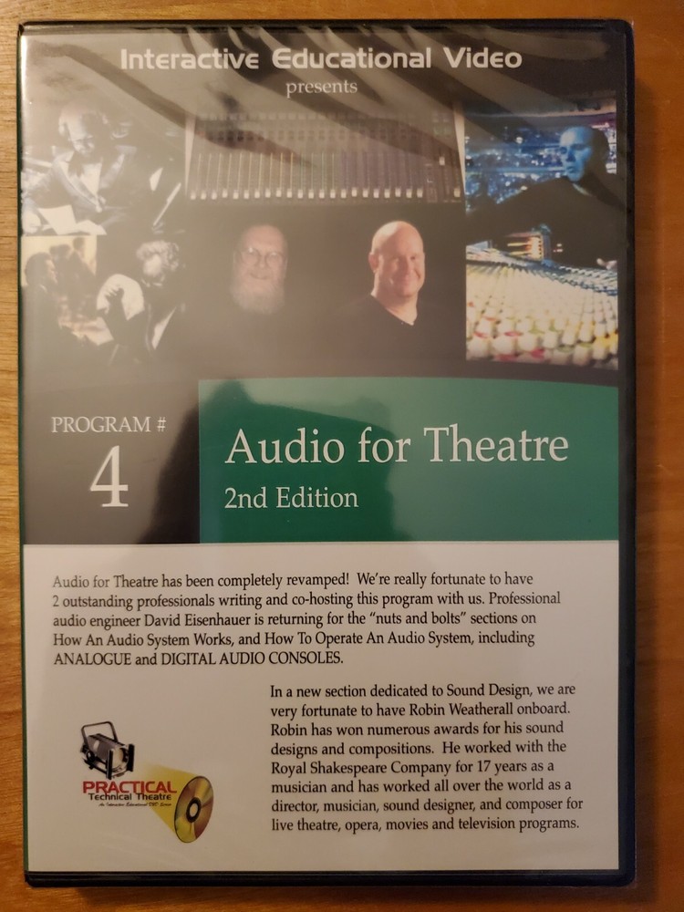Audio for Theatre 2nd Ed Interactive Educational Video Program DVD course
