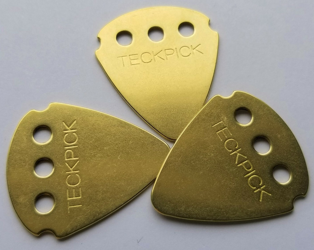 Jim Dunlop 467.brs Techpick  Brass 3 picks