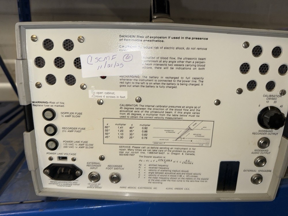 parks bidirectional doppler model 1010-LA