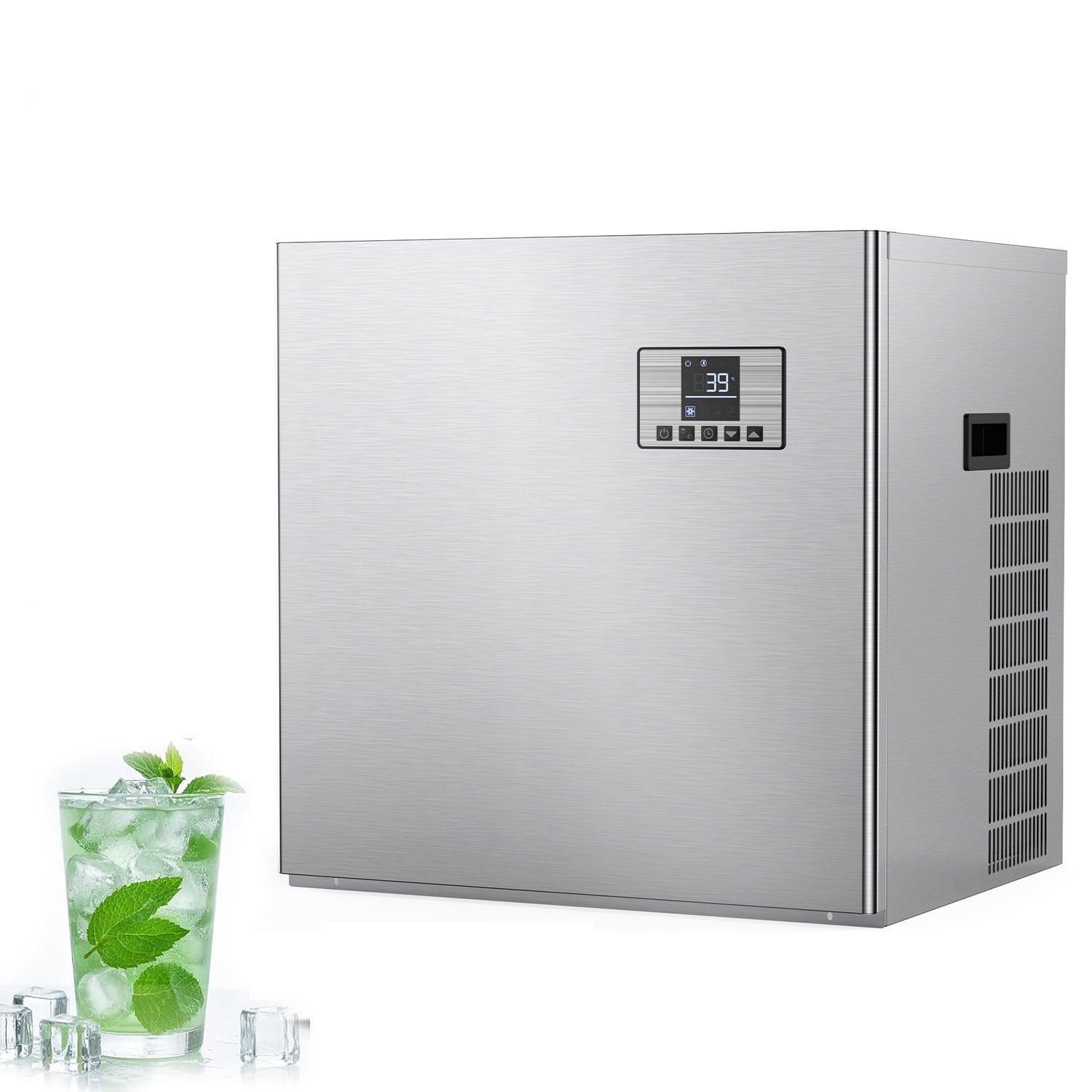 Commercial Ice Maker Machine 400 lbs/24 h Self-Cleaning Ice Machine - Head Only