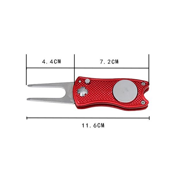 Switchblade Metal Divot Tool, Ball Marker