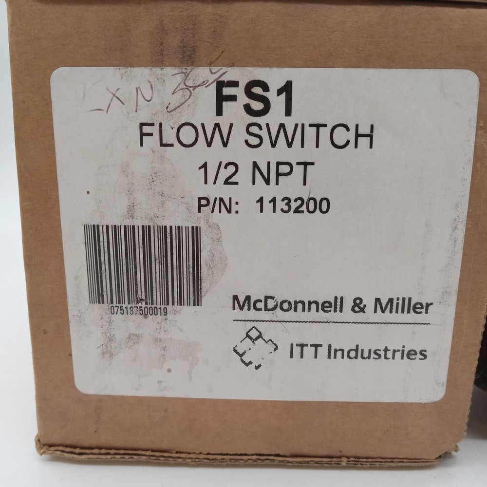 McDonnell & Miller FS1 1/2 NPT Flow Switch