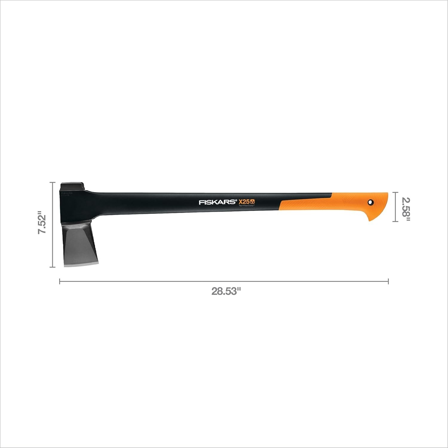 Fiskars X25 Splitting Axe, Designed for Splitting Firewood and Camping