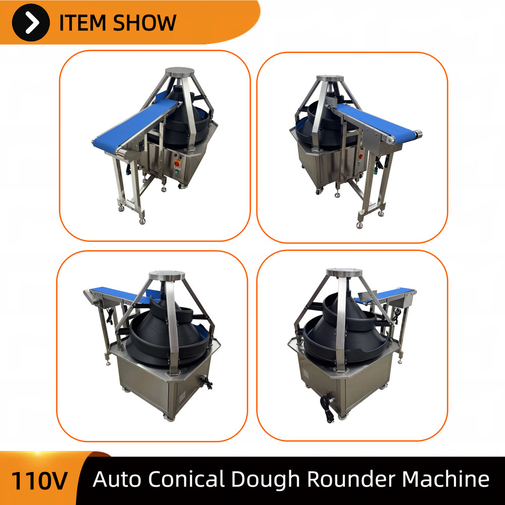 Automatic Conical Dough Rounding Ball Machine 110V 50-950g for Bread Dough