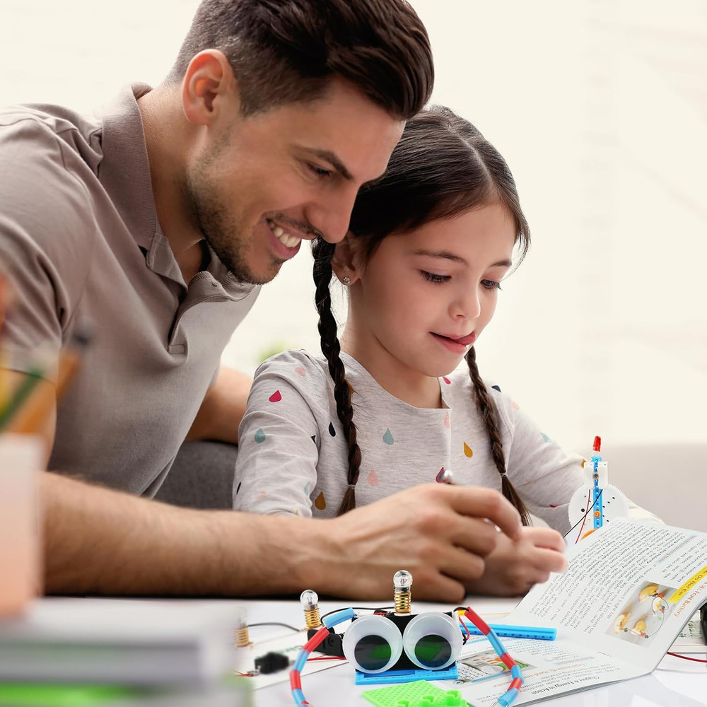 Science Circuit Kit Electricity for Kids, STEM Electrical Light Bulb Experiment,