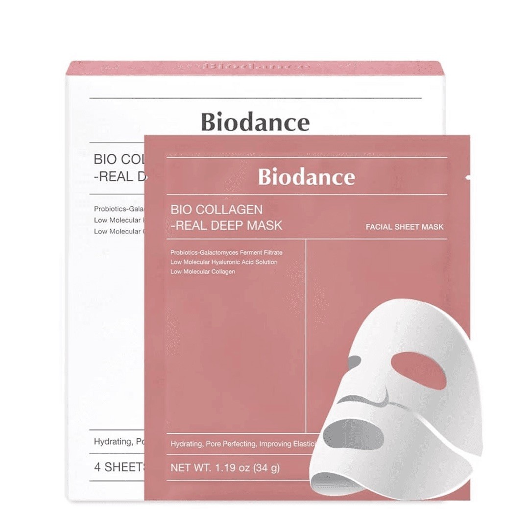 “Original Korean Biodance Collagen Masks 4-Pack, Ships from USA.”