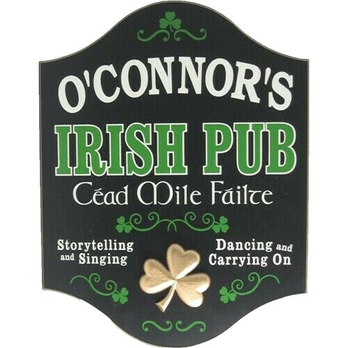 Irish Pub (Cead Mile Failte) Personalized Sign