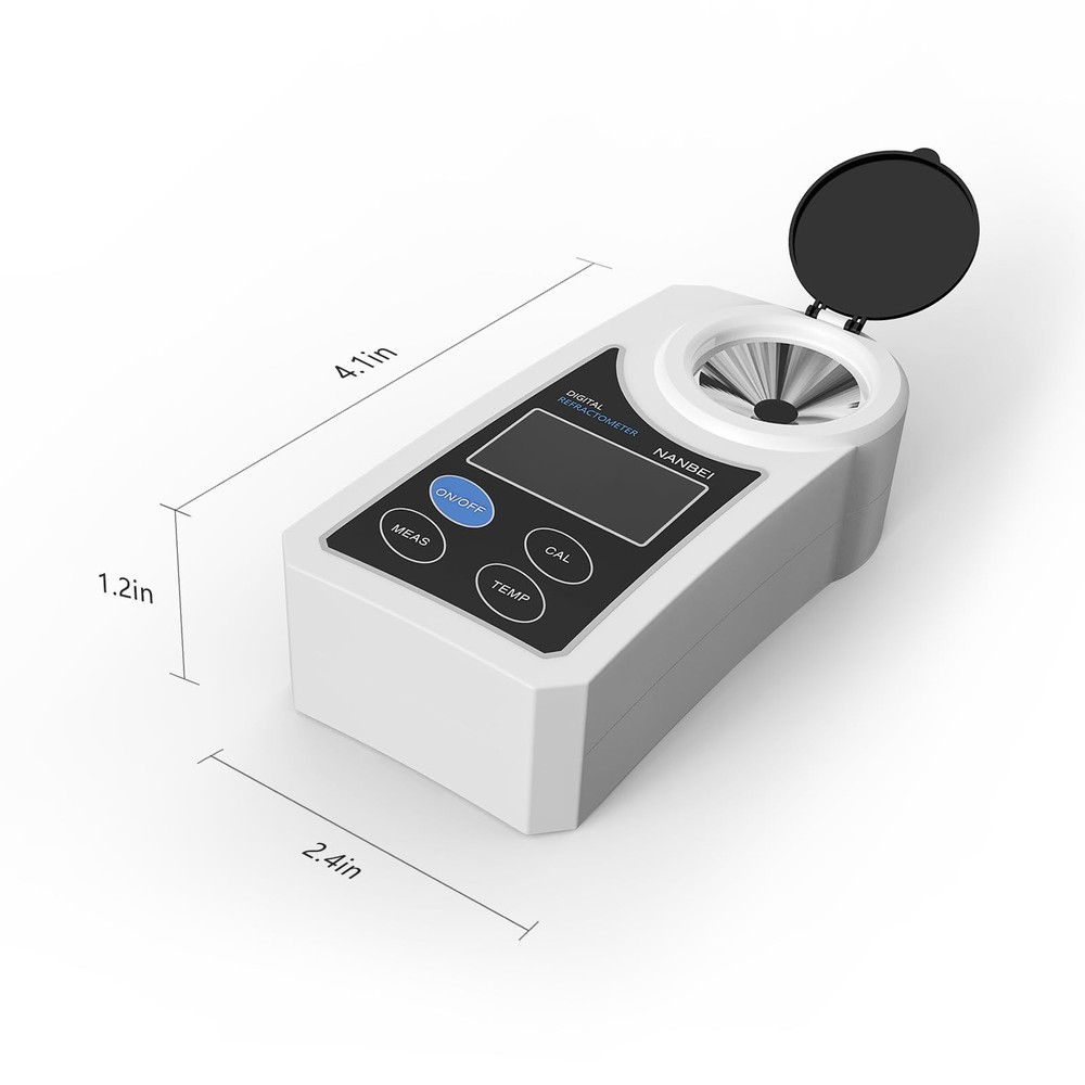 NANBEI 0-55% Digital brix Refractometer with ATC, Portable Brix Meter