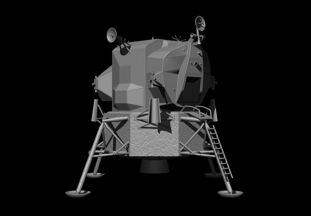 Lunar Module Apollo 11 - STL-OBJ FILES FOR 3D printers