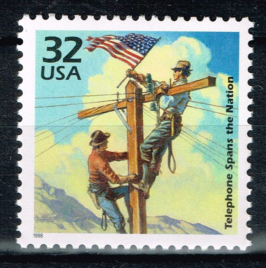 US First Telephone lines stamp 2000 MNH A-17
