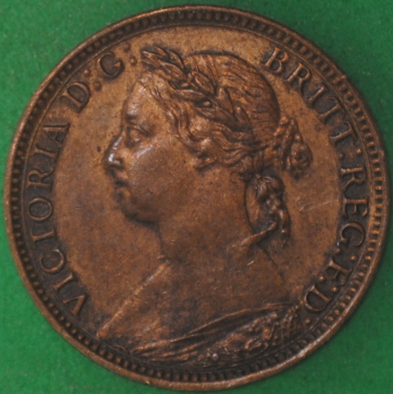 1882H Great Britain Farthing XF
