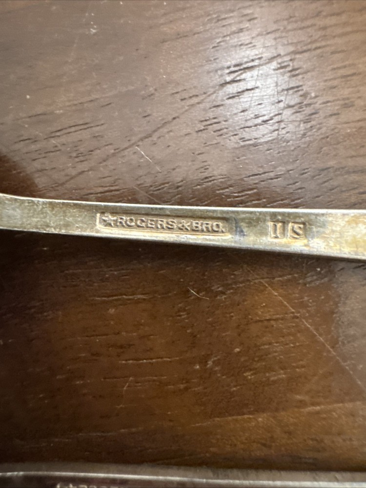 Antique 1847 Rogers Bros ADORATION Silverplate Salt Spoon