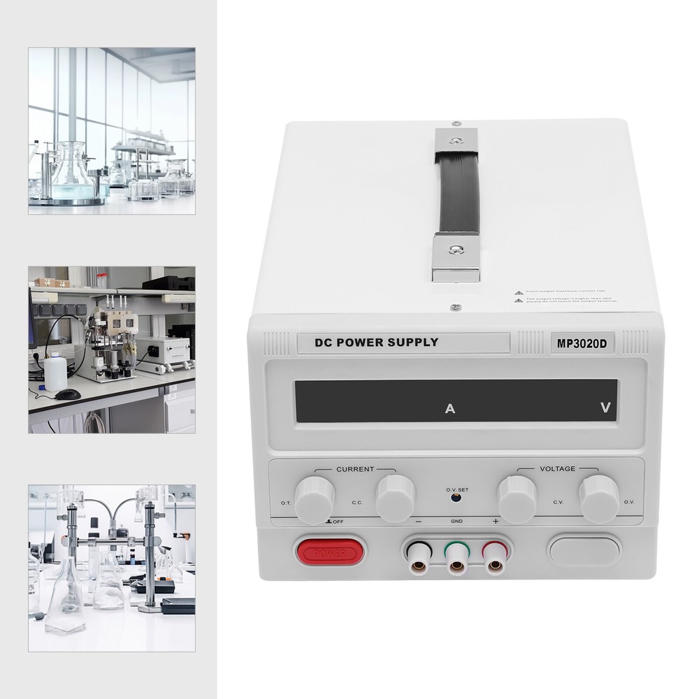 0-30V 0-20A Lab Test DC Power Supply Adjustable DC Regulated Power Variable 600W