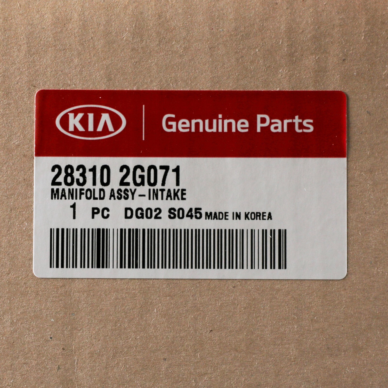 OEM NEW 2.4L Engine Intake Manifold Assembly 11-12 Kia Sorento 28310-2G071