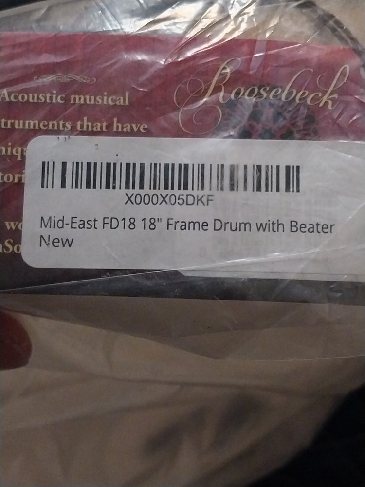 Mid - East Fd 18" Frame Drum With Beater