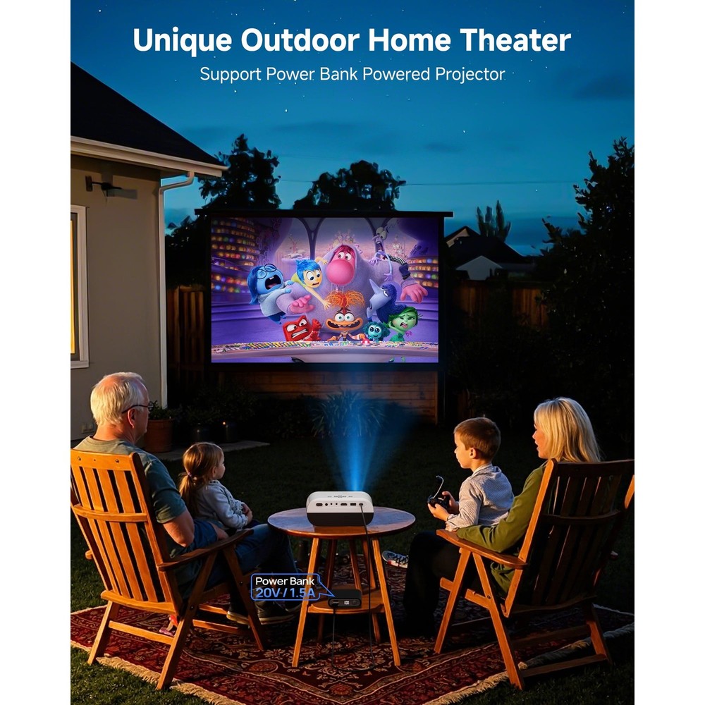 WINDELE 300" Class (1080P) LCD Mini Projector (M8)