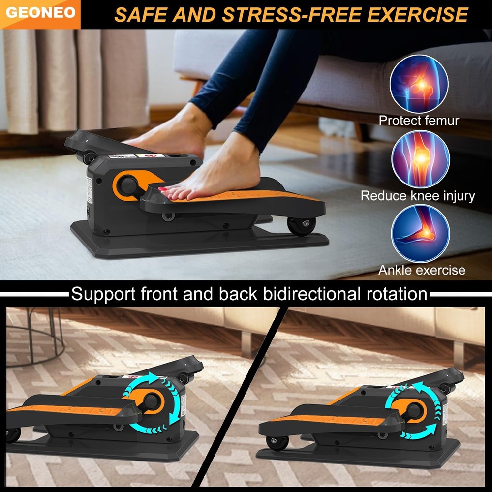 Under Desk Elliptical Machine Electric Exerciser for Senior, Quiet and Small