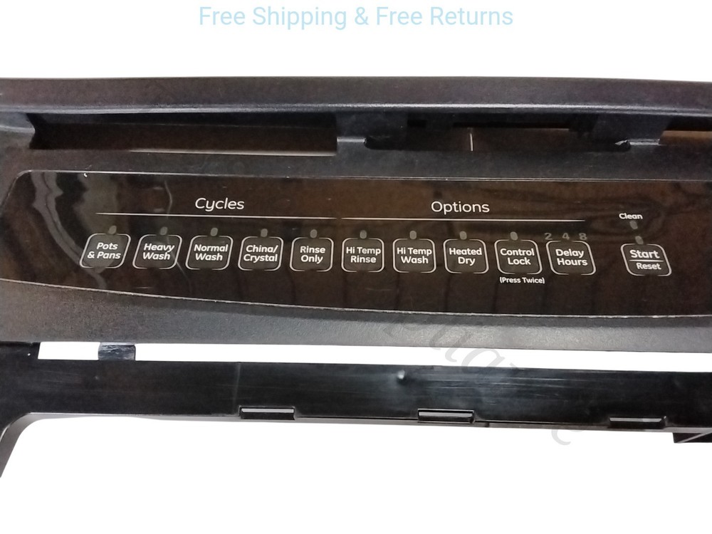 OEM Dishwasher Control Panel 165d8417 BLACK