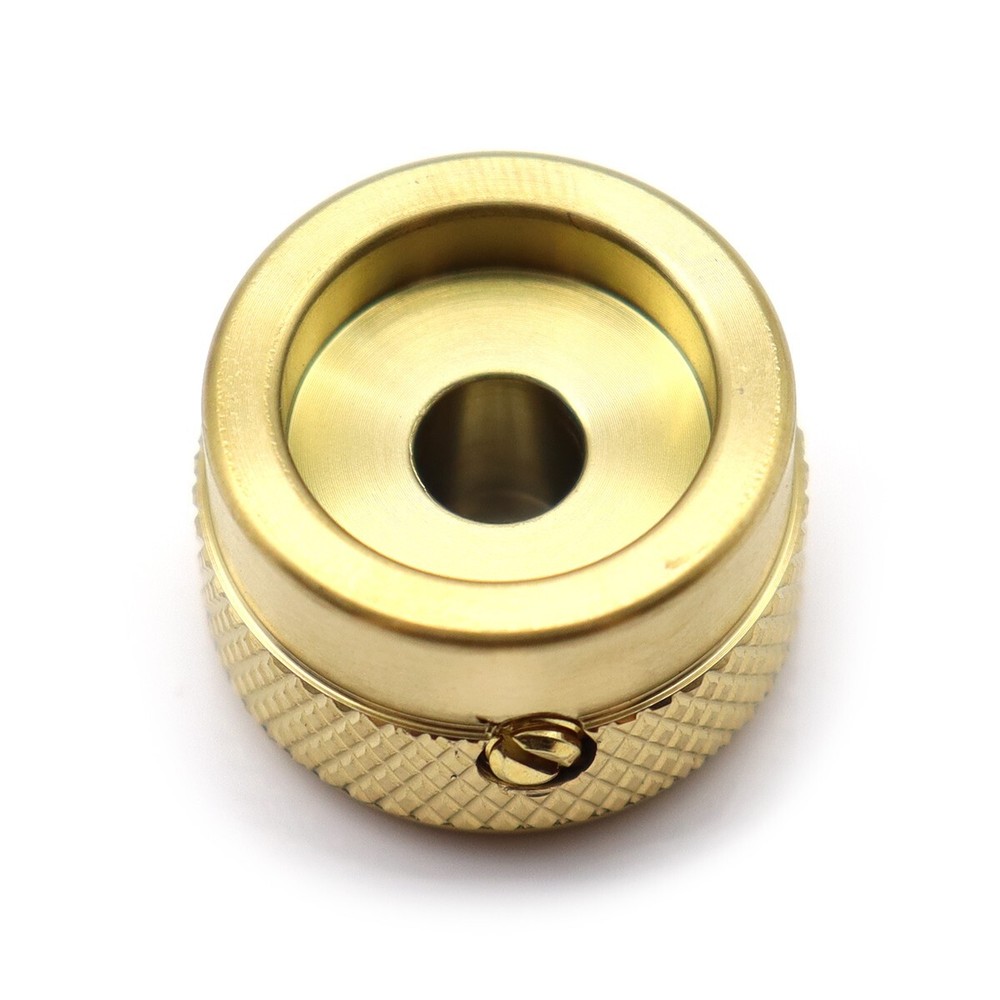 4Pcs Metal Guitar Knobs Gretsch 'G' Arrow Logo Knobs Gold with Flat Screwdriver