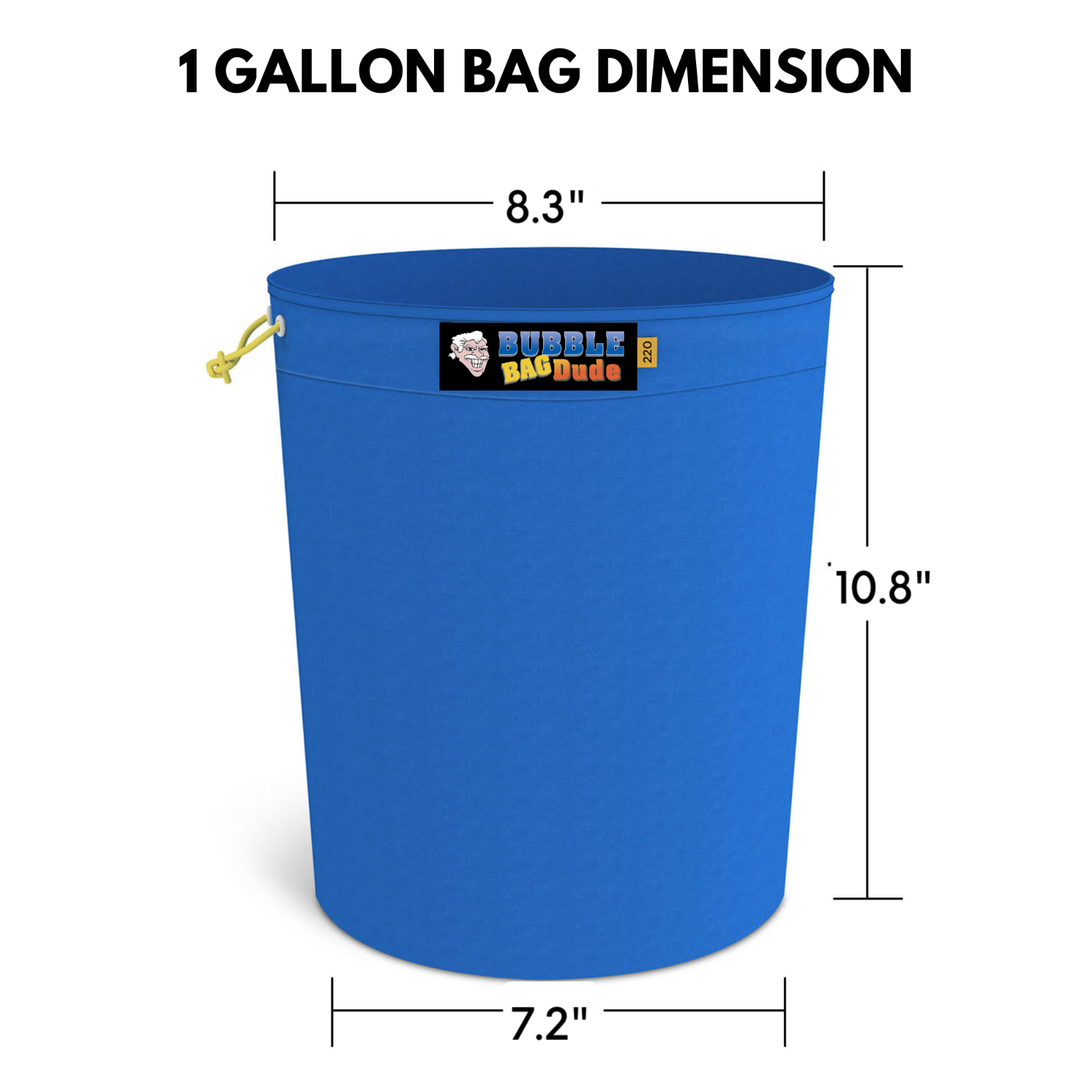 Bubble Bag BUBBLEBAGDUDE 1 GAL - 8 Bag Kit Bubble Hash Bags Herbal Extractor