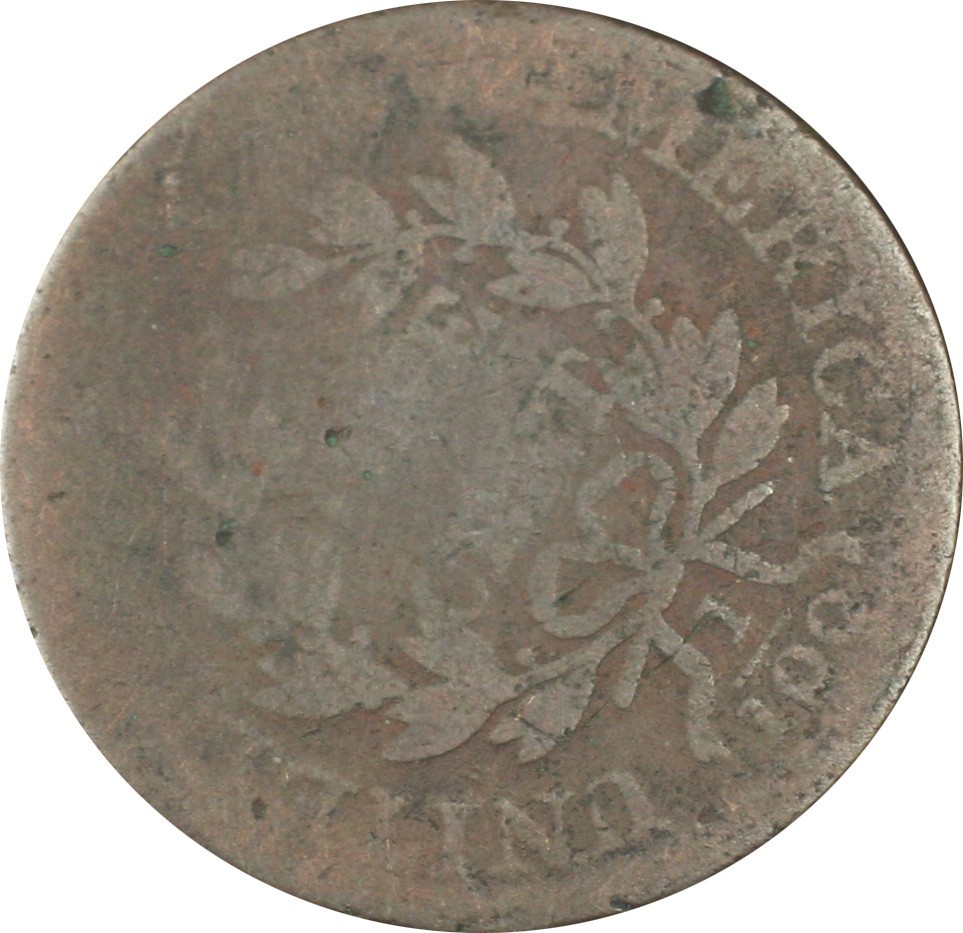 1807 Draped Bust Large Cent * Reverse 90 Degree Rotation*