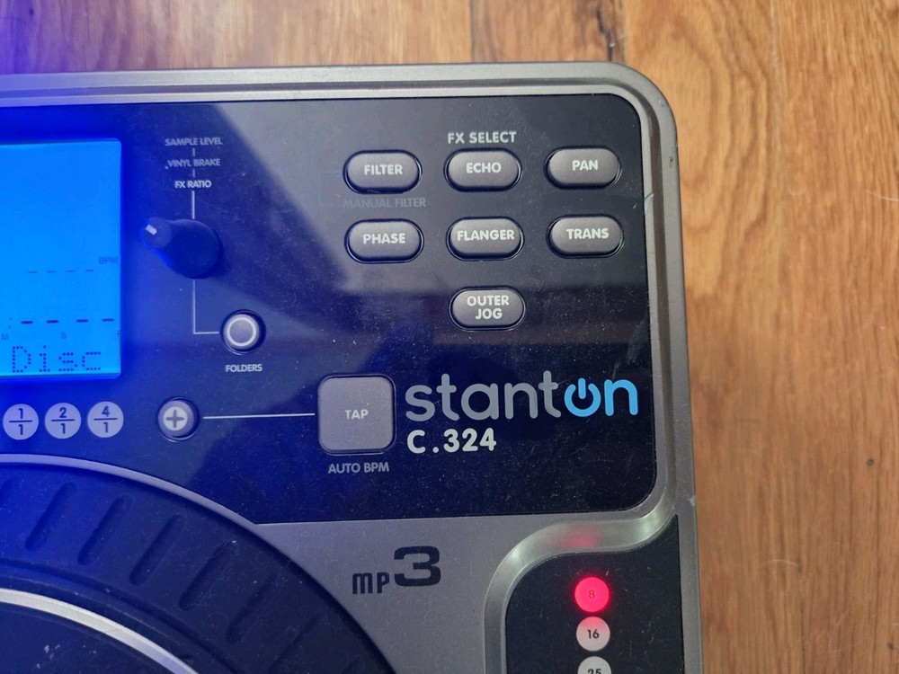 Stanton C.324 Tabletop DJ Turntable Mixer CD Player Inoperative "No Disc" Error