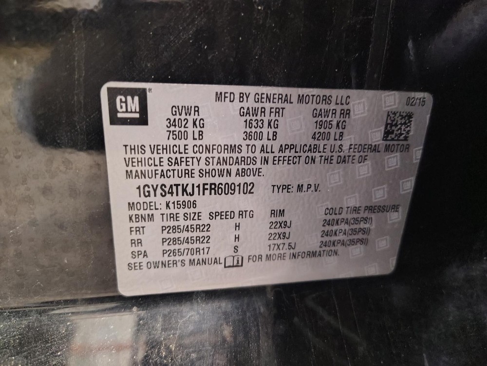 Used Blind Spot Detection System Warning Control Module fits: 2015 Cadillac Esca