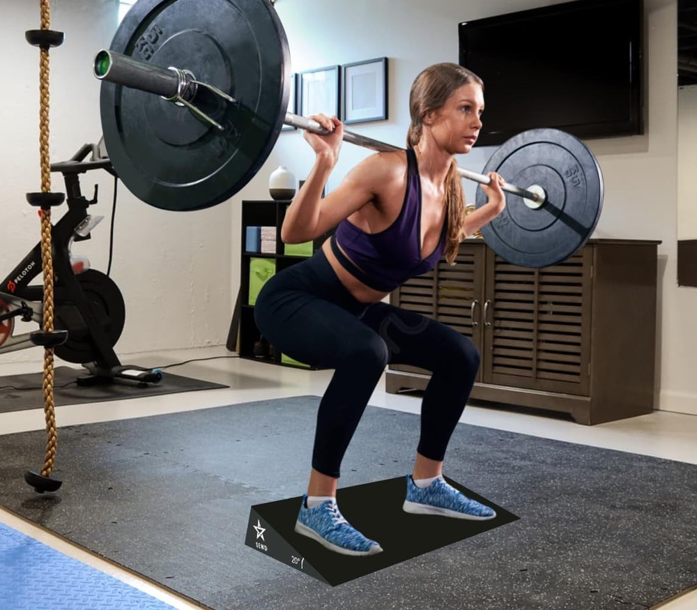 Extra Large Squat Wedge - 20 Degree Slant Board for Heel Elevated Squats