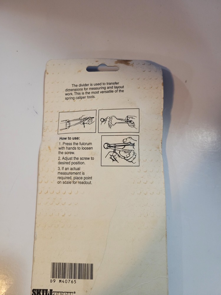 Skill Tech 6" Spring Caliper Divider Tool Germany