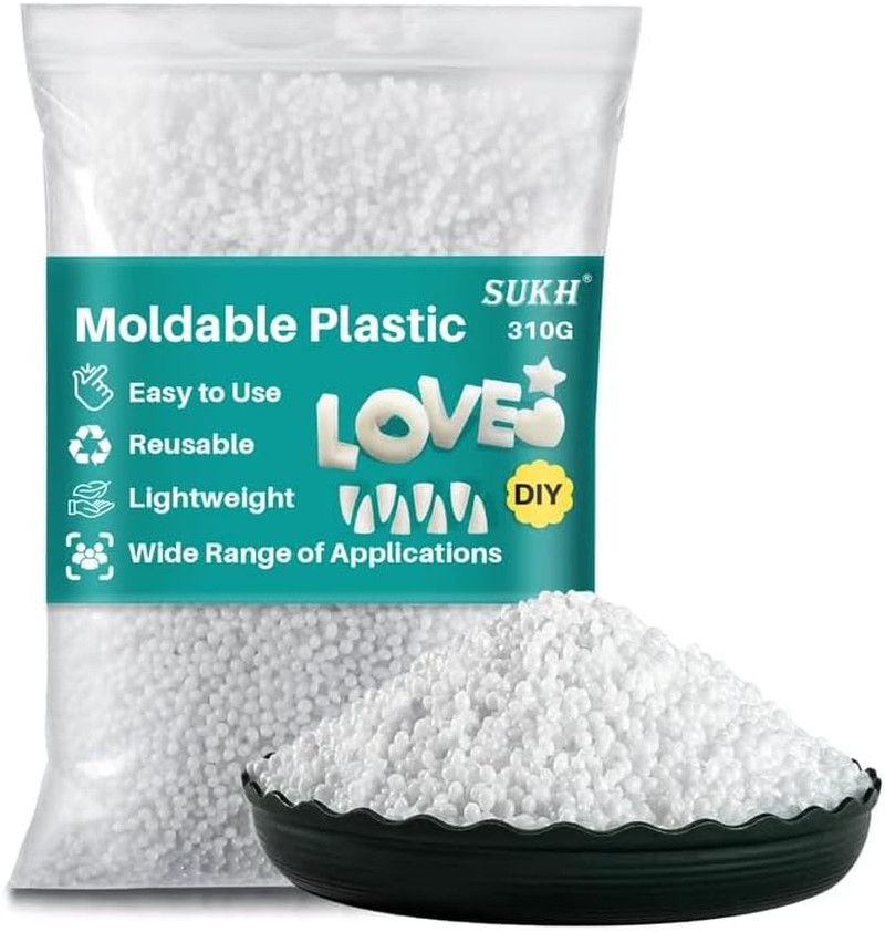 10.9Oz Moldable Plastic Pellets - Thermoplastic Beads Polymorph Plastic Meltable