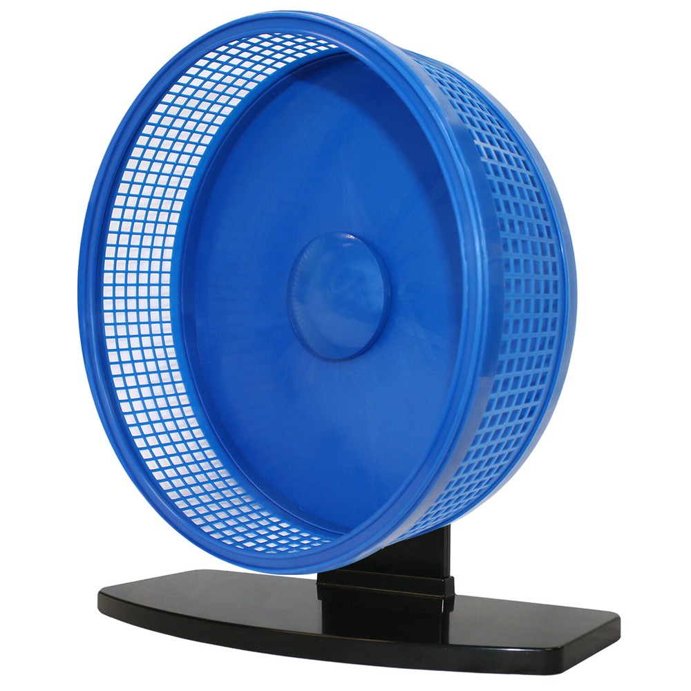 Silent Runner Pro Blue - Durable Pet Exercise Wheel with Stand