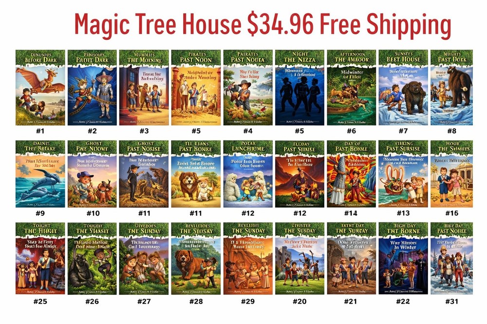 Magic Tree House Book Set 1-31 With Added 1-28 Activities-Study Book