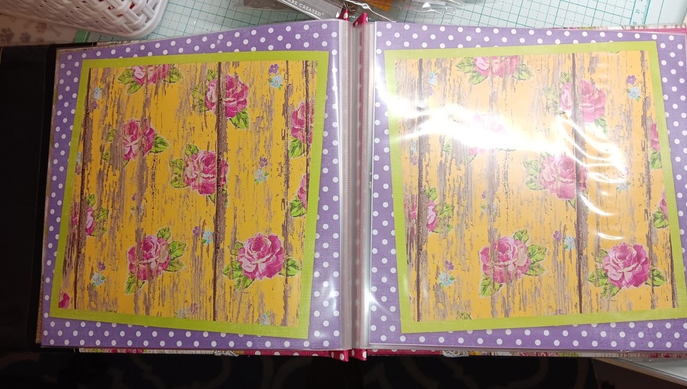 Pre made Paper Studio 8x8 scrapbook plus embellishments