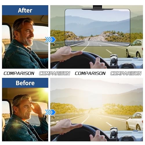 Polarized Sun Visor Extender for Car Visor Extender Sun Blocker Visor Small