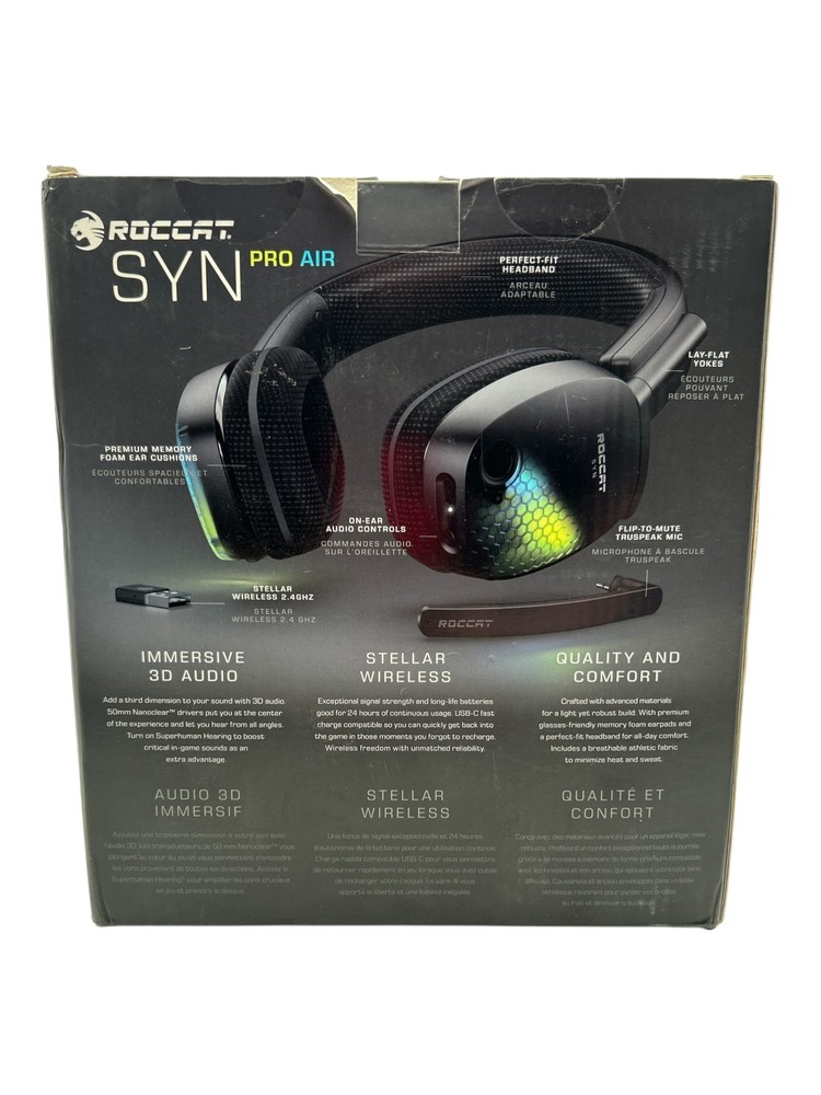 ROCCAT Syn Pro Air Wireless Headset Black