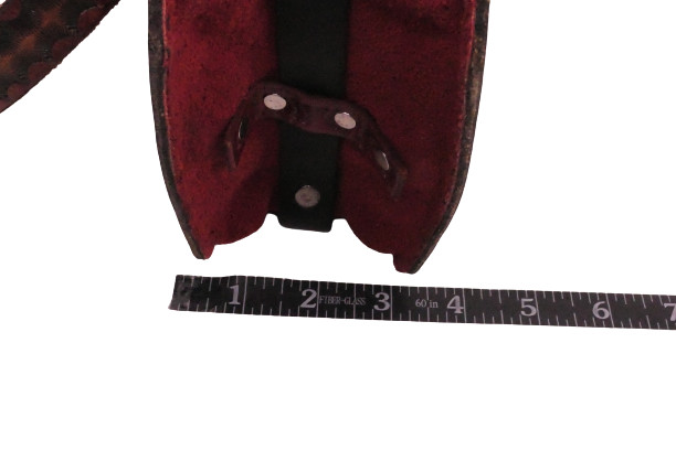 Tooled Leather Messenger Bag