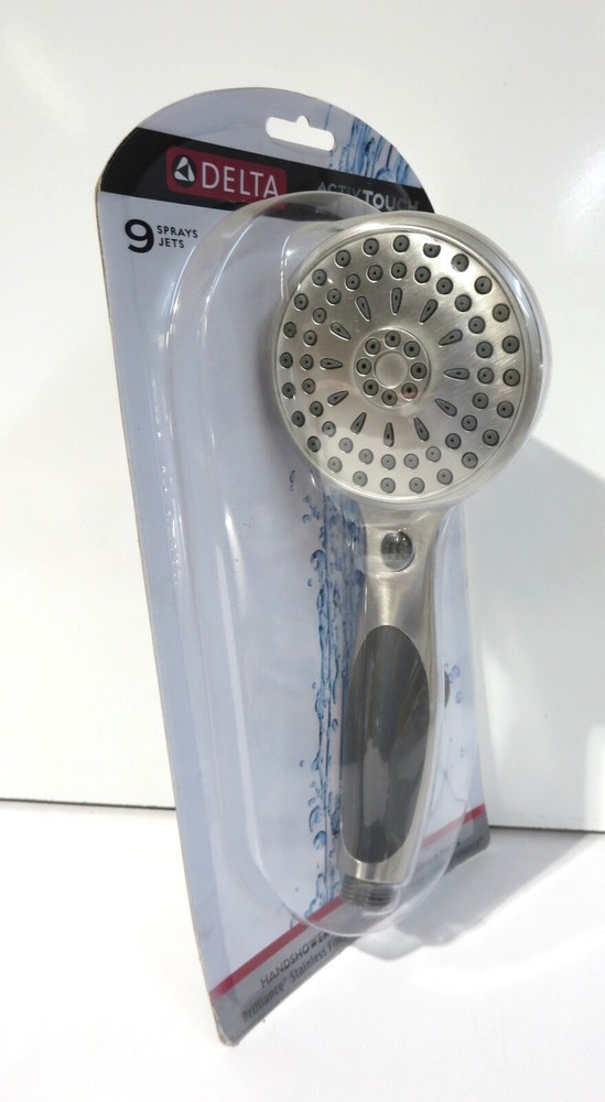 DELTA 59424-SS-PK ACTIVE TOUCH 9-SETTING HAND SHOWER STAINLESS