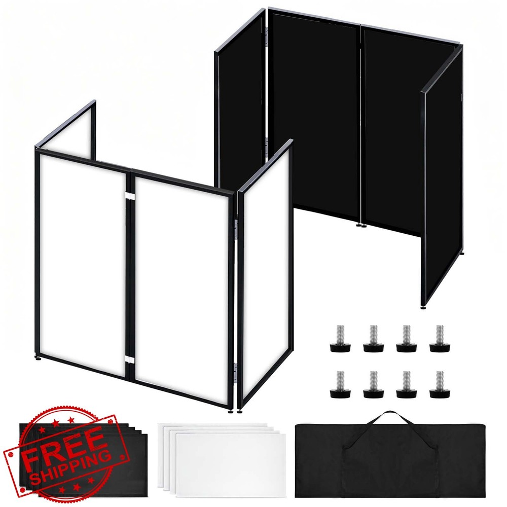 Portable DJ Booth Facade Stand Table, 45"x40"