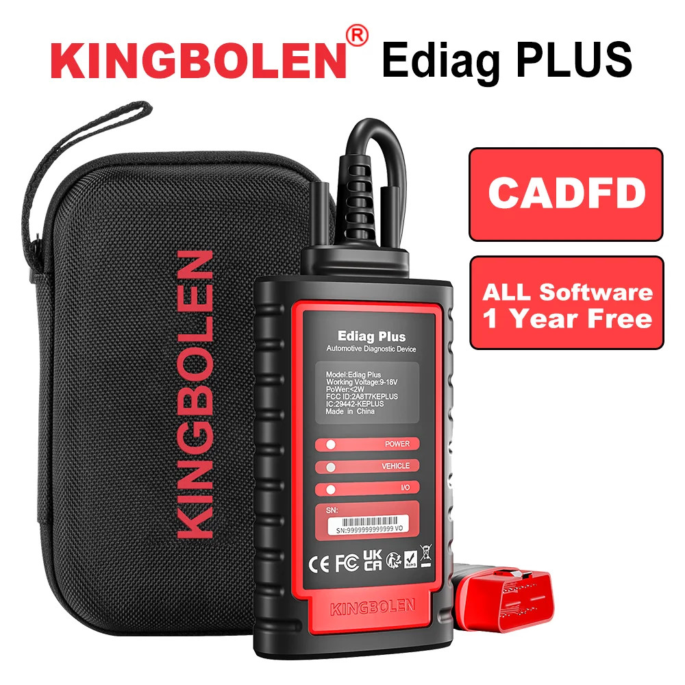KINGBOLEN EDIAG Plus OBD2 Diagnostic Scanner CAN-FD ECU Coding 15+ Reset
