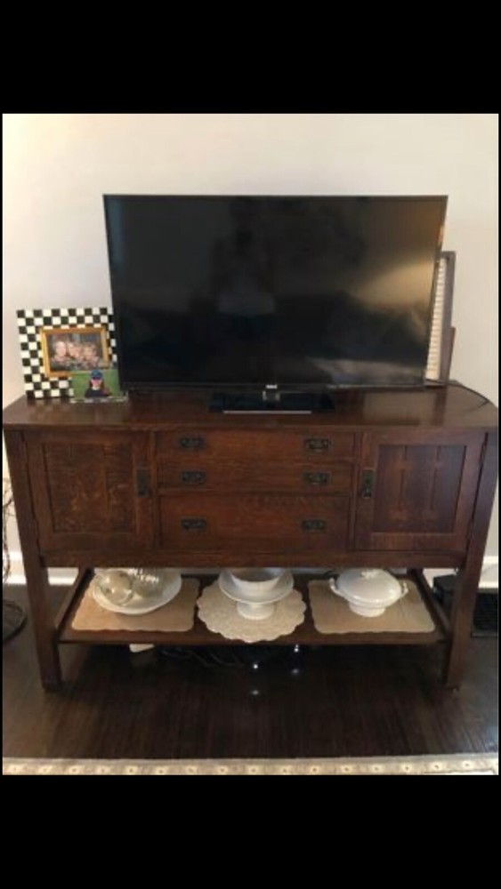 Stickley Oak Sideboard /server. Centennial stain.