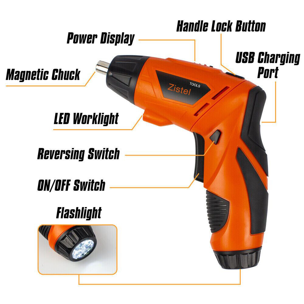 Electric Cordless Rechargeable Screwdriver Mini Power Screw Driver Tool Bits A++