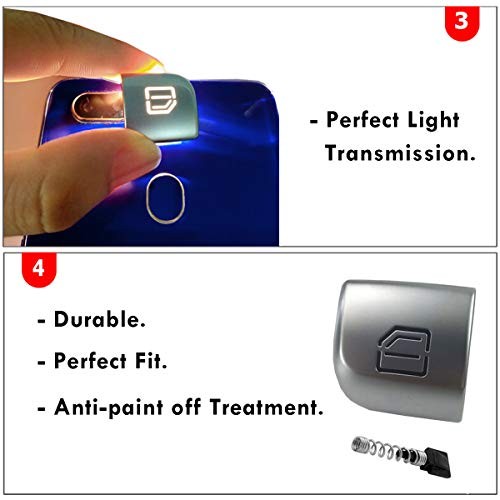 Window Switch Button Covers for Mercedes For W205 Window Button（Front Left）