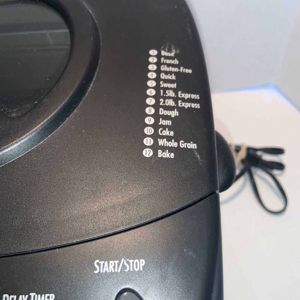 Hamilton Beach Black Digital Programmable 12 Settings Bread Maker Machine 29882