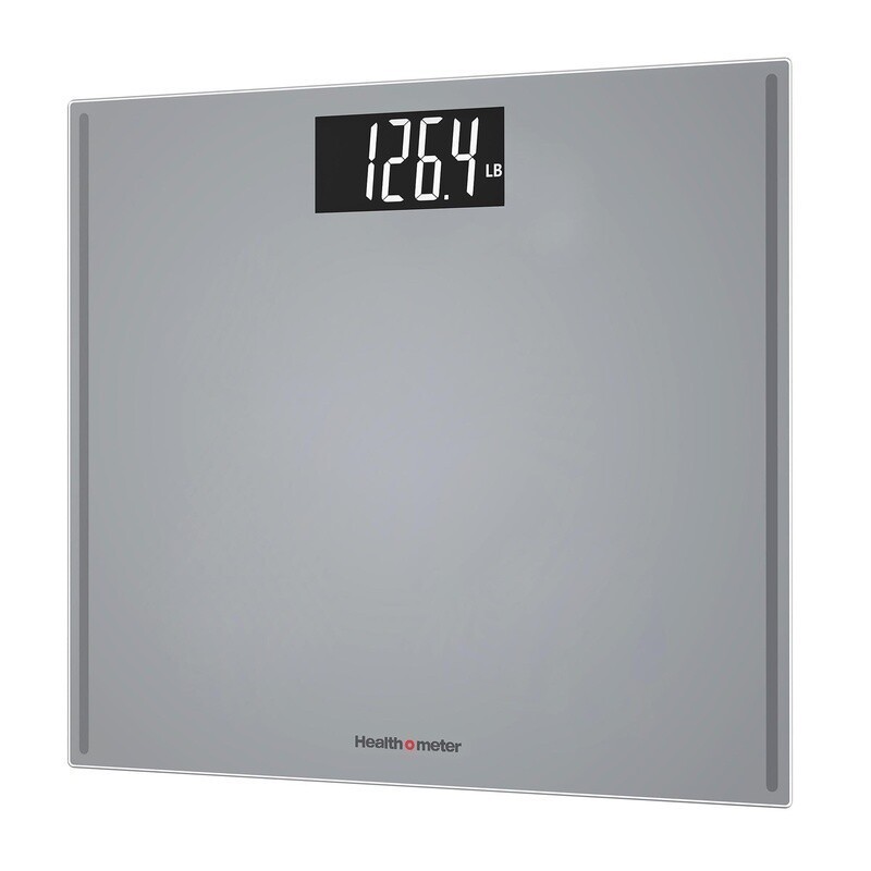 Extra Wide Digital Bathroom Scale 500lb Capacity Large LCD Display 4 User Memory