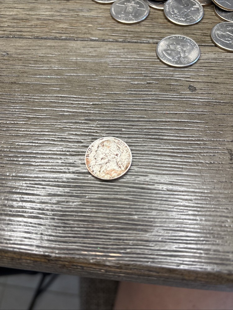 Jefferson nickel On Cent Planchet Error 1988