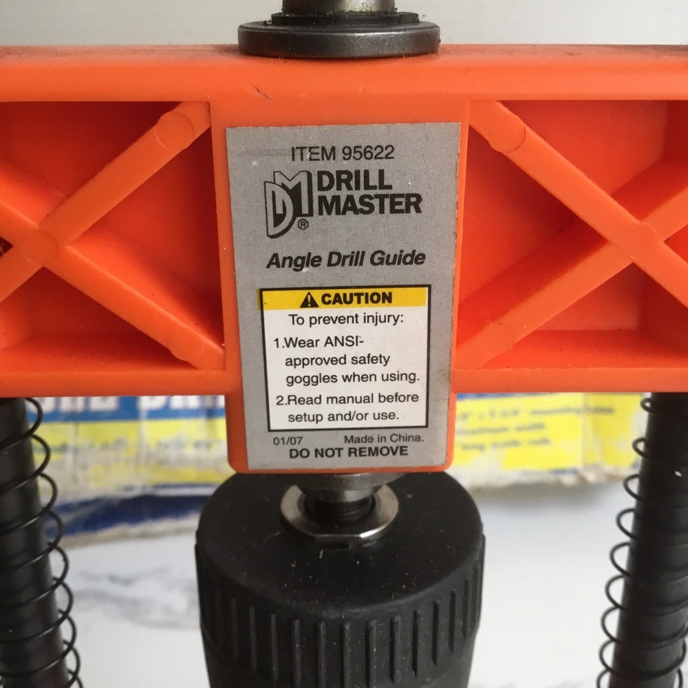 Drill Master Multi Angle Drill Guide Item #95622 Damaged Box READ 6” Max Width