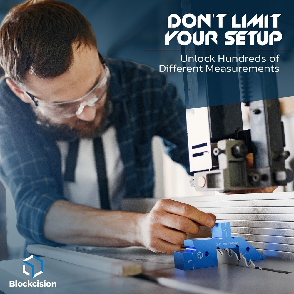 8PCS Blockcision Setup Blocks Woodworking Tools - 8 PCS Height Gauge Block Set