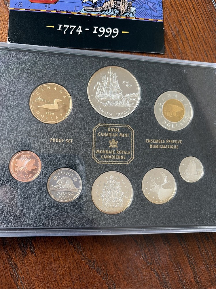 1999 Canada 8 Coin Proof Set - With Special Edition Silver Dollar #coinsofcanada